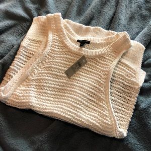 Ann Taylor woven knit top Org$.58.00